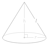 Cone Area & Volume Formula